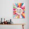 We Can Do Hard Things Inspirational Canvas Framed Wall, Colorful Flowers Girls Affirmation Motivational Canvas Framed Print for Teens Girls Home Bedroom Dorm Office Wall Decor 12" x 15"